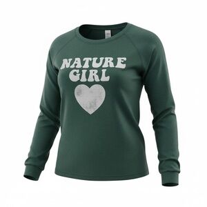 Chaser Forest Green Nature Girl Long Sleeve Tee